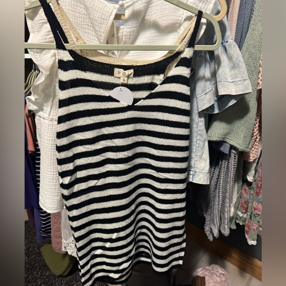 Brand New POL striped tanks